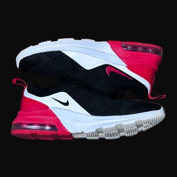 Youth Grade School Nike Air Max Motion 2 Red Black Running Sneaker Shoe Size 3 - Picture 6 of 8